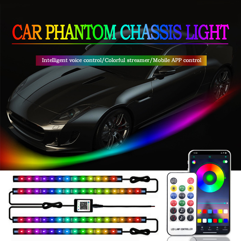 Rgb Underglow Strip - Auto Flexibele Underglow Strip Light LED