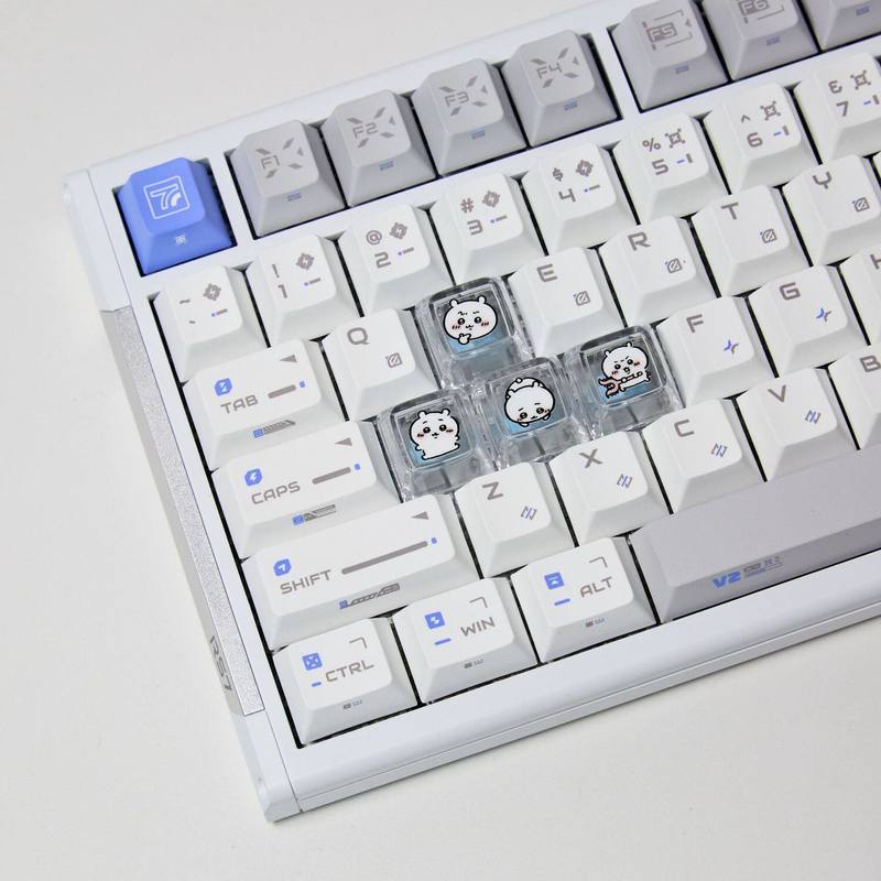 Gaming Keyboard Esports - Chiikawa 4 stuks handgemaakte transparante pc-keycaps