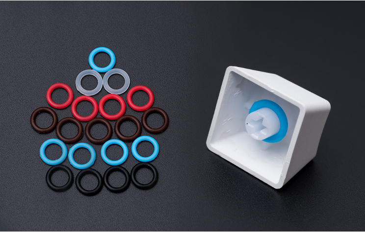 Gaming Keyboard No Noise - 104 stks/pak Stille Ring Rubberen Band