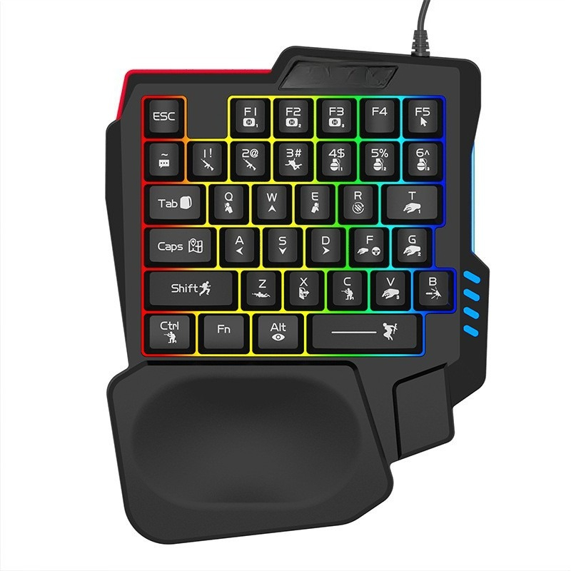 Keyboard Gaming Amazon - K5 éénhands-toetsenbord Gungod Throne, mechanisch gevoel