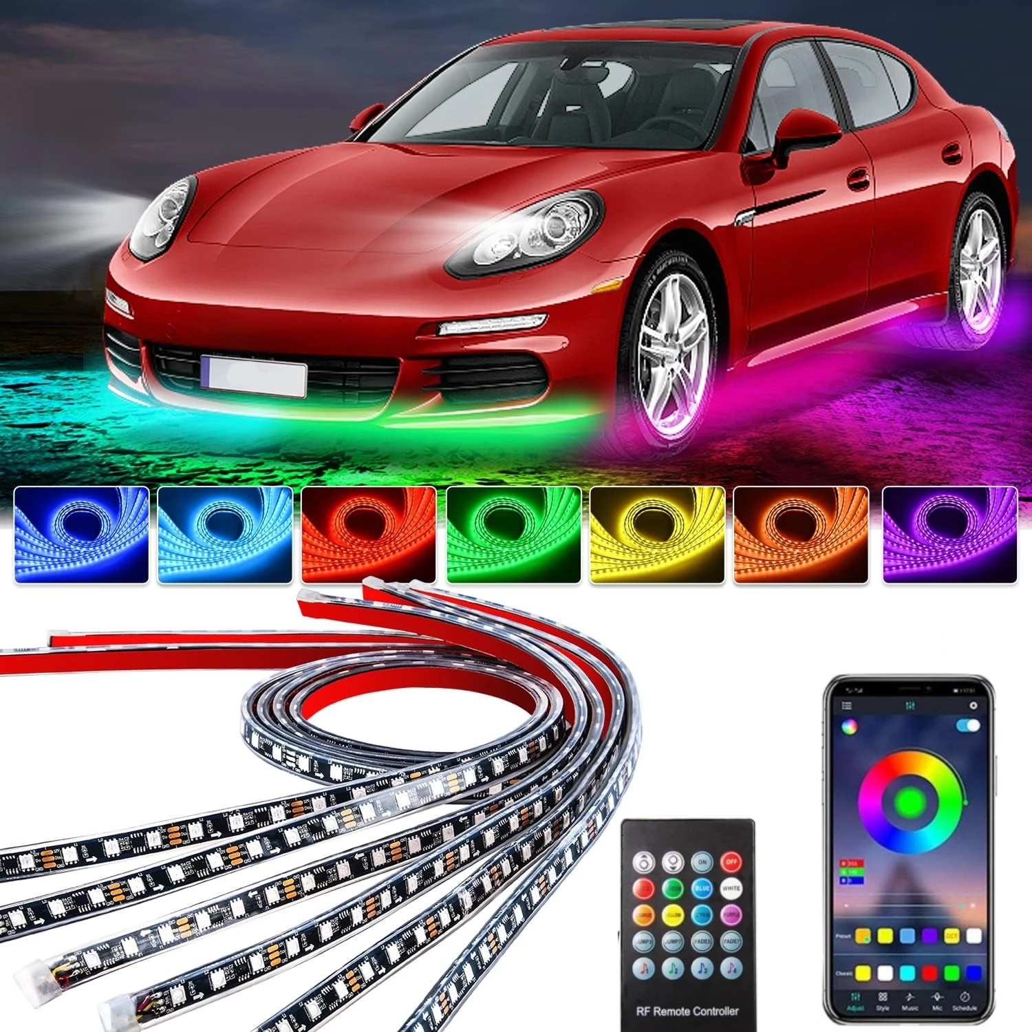 Rgb Underglow Strip - Auto Underglow Neon Licht Flexibele Led