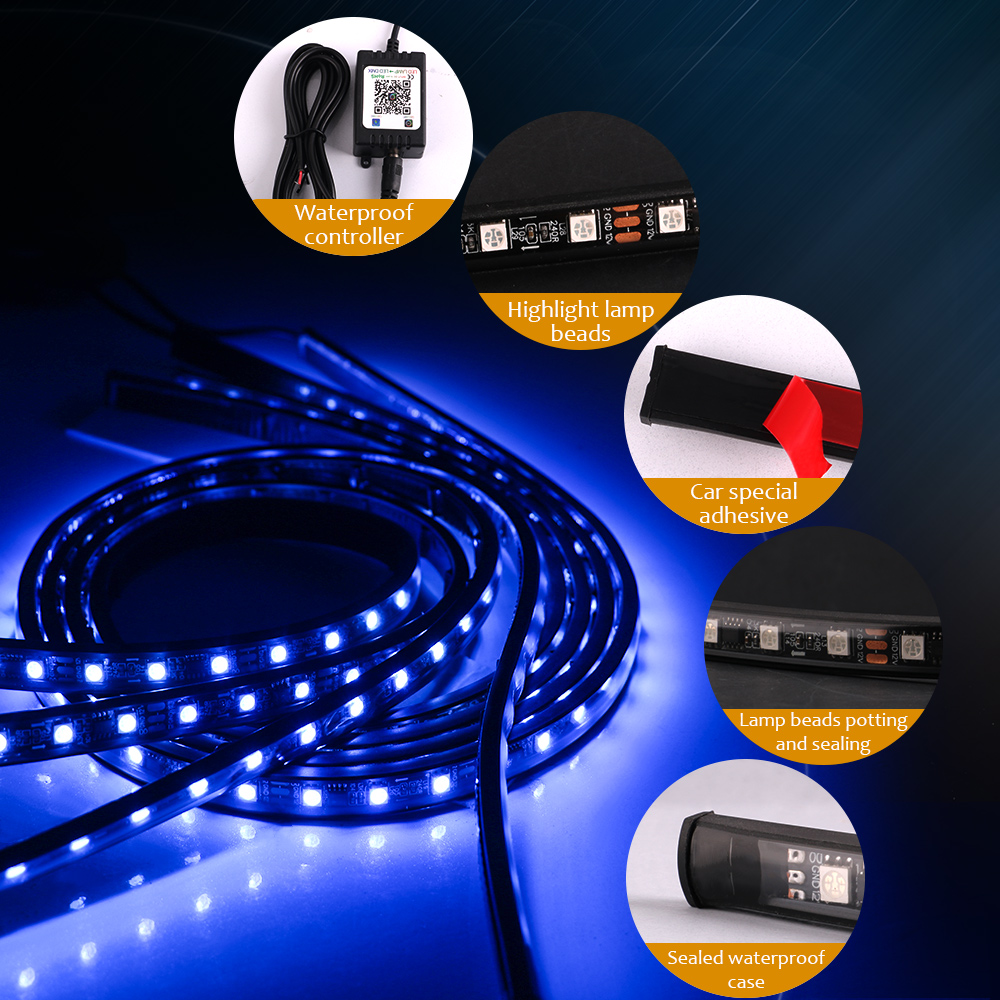 Neon Led Rgb Auto Underglow Bo - Rgb Underglow Strip recensie en prijs