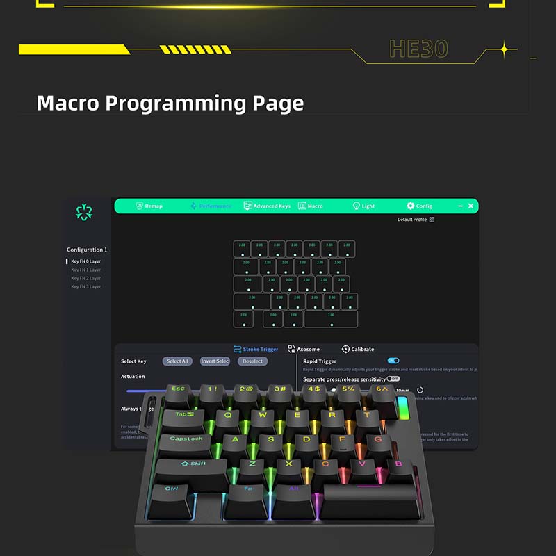 HE30 Mechanisch Gaming Toetsen - Gaming Keyboard Esports recensie en prijs
