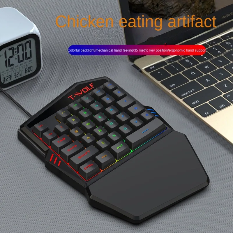 T-WOLF Tf900 One-Handed Keyboa - Gaming Keyboard Hand recensie en prijs