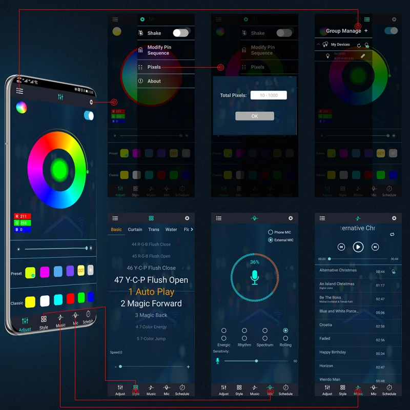 KIEND Auto Flexibele Underglow - Rgb Underglow Strip recensie en prijs