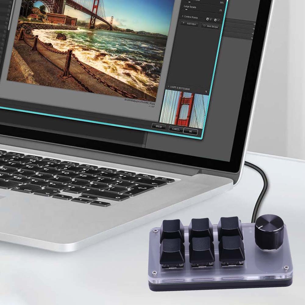 6-toetsen 1-knop mechanisch ga - Gaming Keyboard 1 Hand recensie en prijs