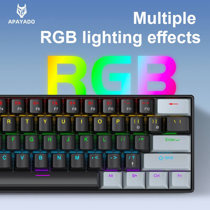 APAYADO K61 Mini mechanisch to - Gaming Keyboard Blue Switches recensie en prijs