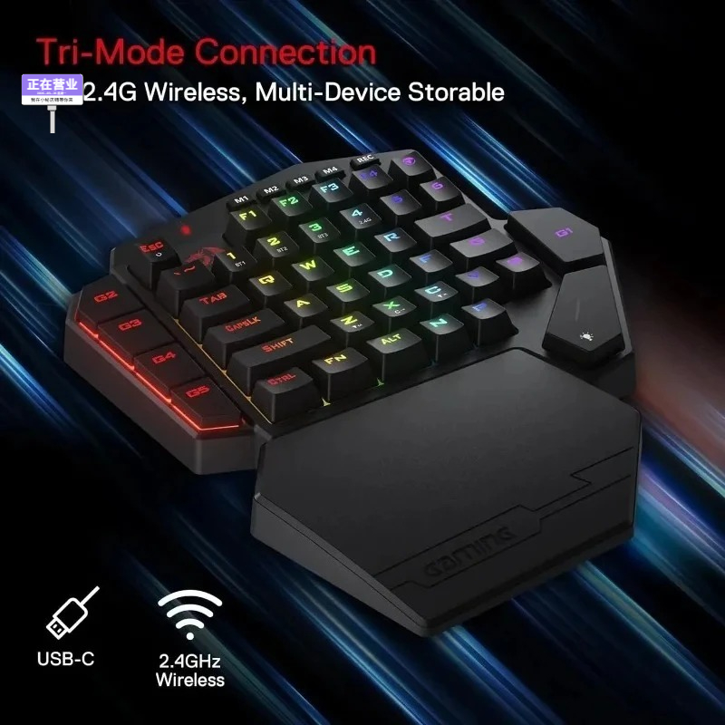 Nieuw Redragon K585 PRO Draadl - Gaming Keyboard 1 Hand recensie en prijs
