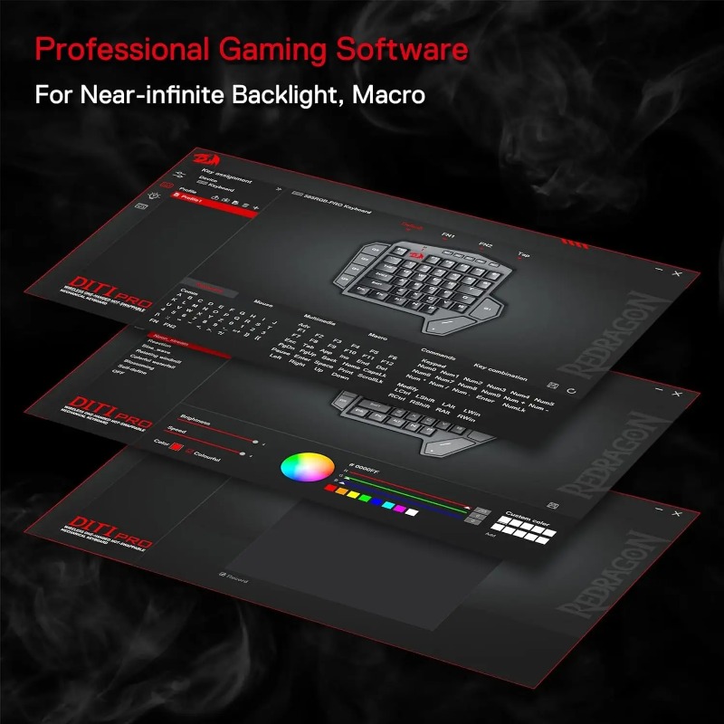 Nieuw Redragon K585 PRO Draadl - Gaming Keyboard 1 Hand recensie en prijs
