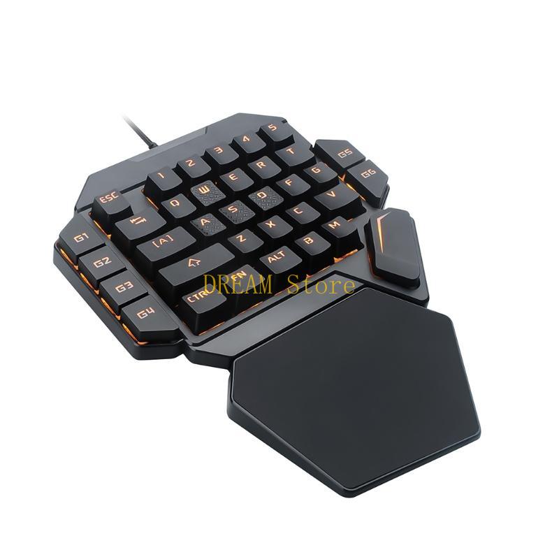 RGB-lichtgevende achtergrondve - Gaming Keyboard 1 Hand recensie en prijs