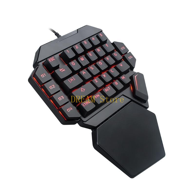 RGB-lichtgevende achtergrondve - Gaming Keyboard 1 Hand recensie en prijs