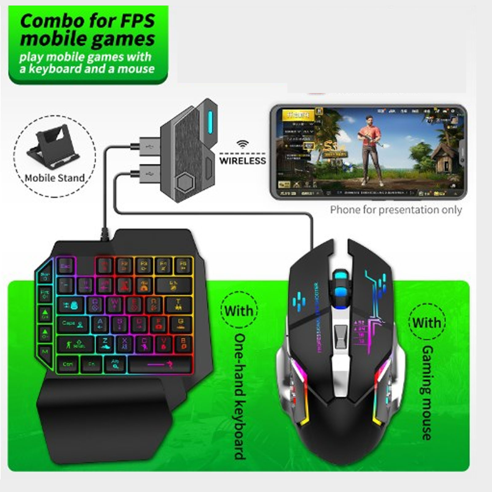 Toetsenbord-muis-converterset  - Gaming Keyboard Hand recensie en prijs