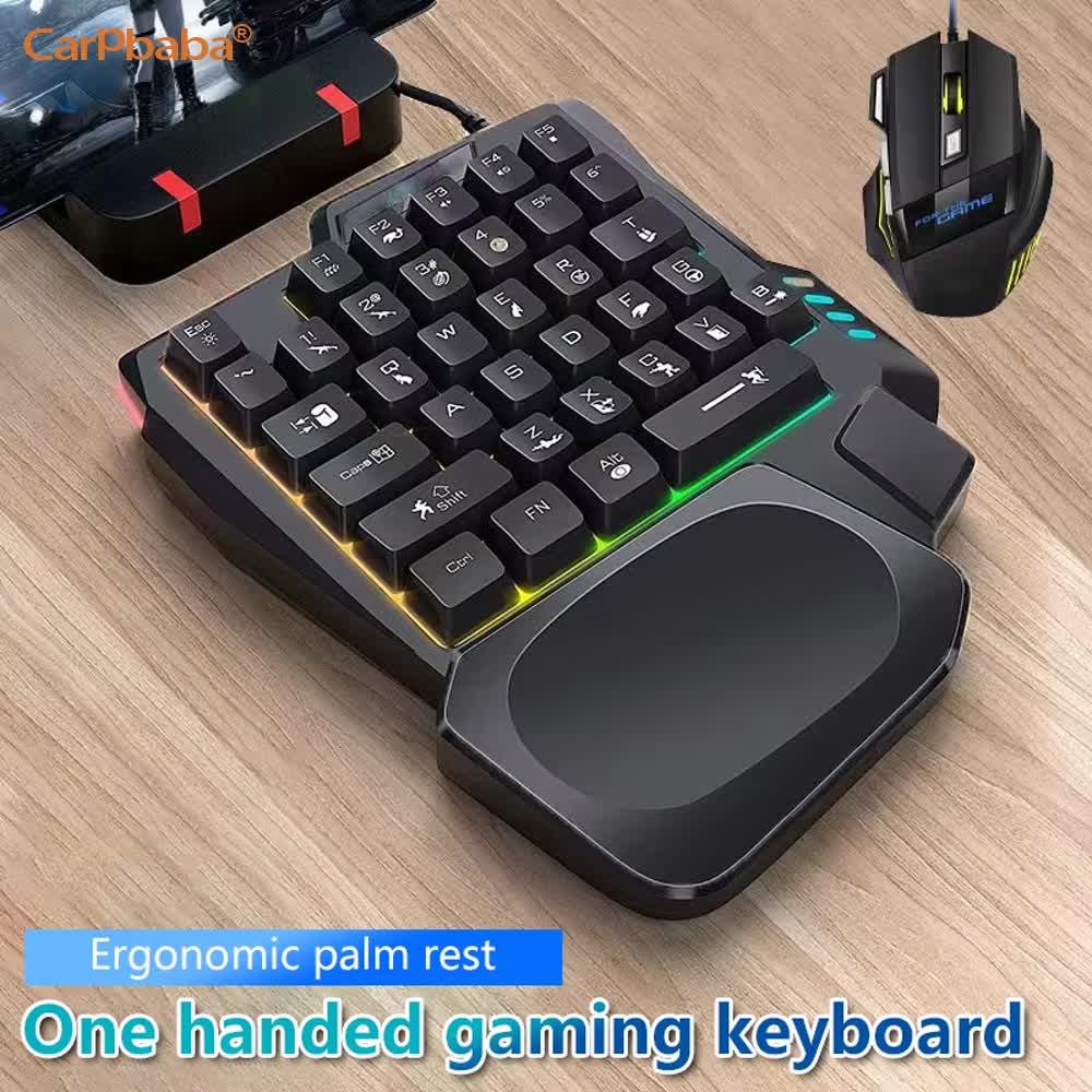 USB Eenhandige Gaming Kit Comp - Gaming Keyboard 1 Hand recensie en prijs
