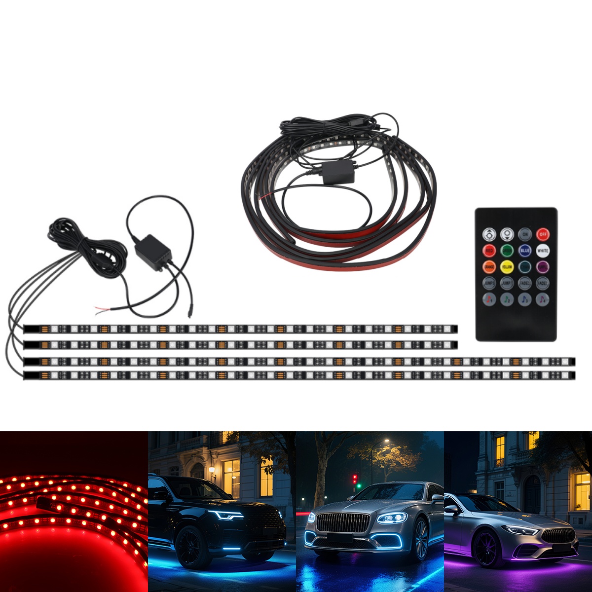 90 + 120 CM Auto RGB Chassis L - Rgb Underglow Strip recensie en prijs