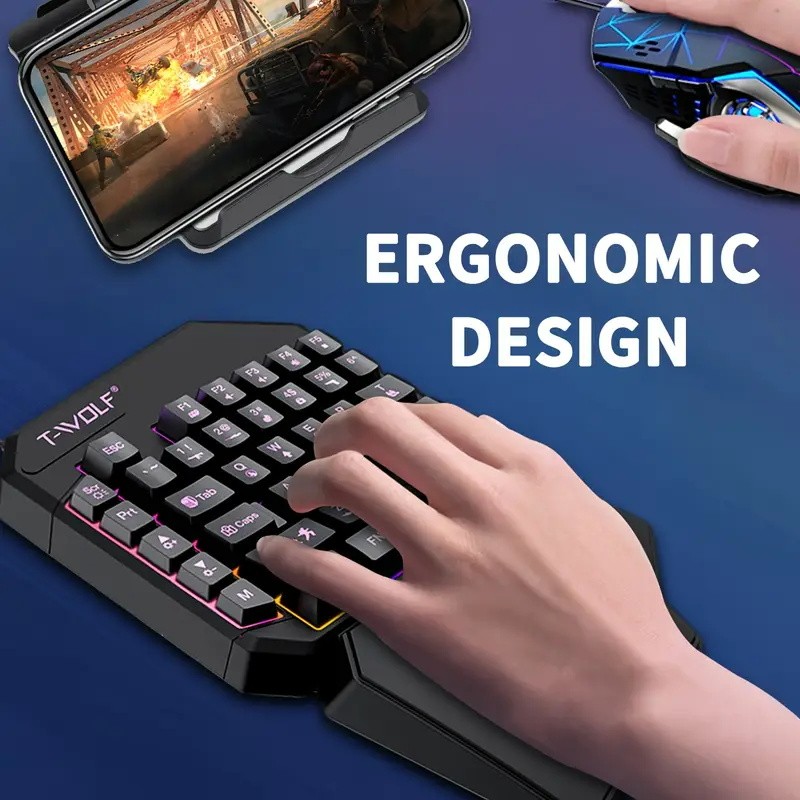 FocusOnPC TF900 2-in-1 mobiele - Gaming Keyboard 1 Hand recensie en prijs