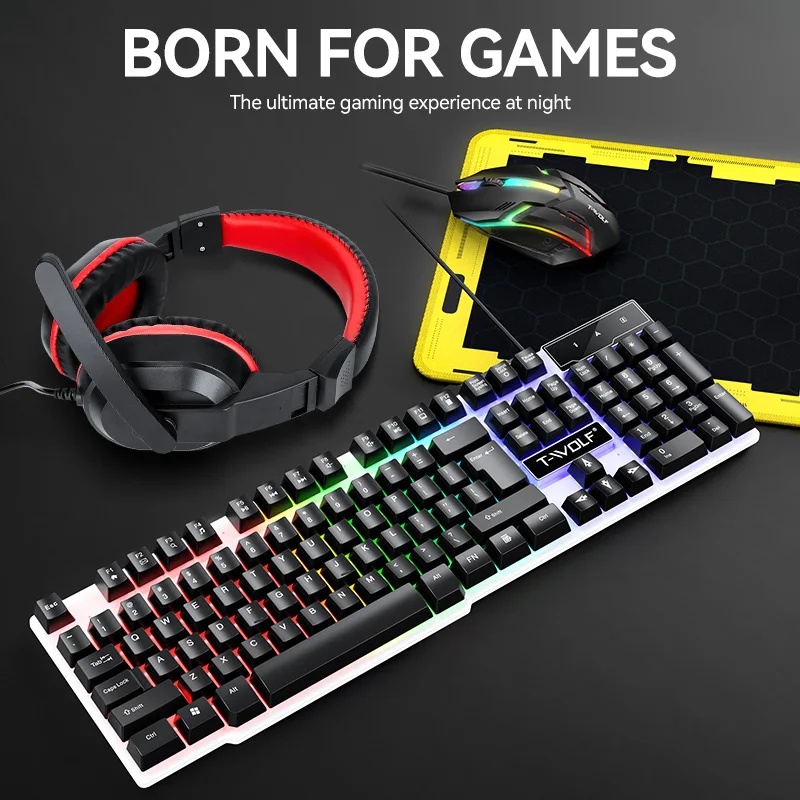 NIEUWE USB-toetsenbord- en mui - Gaming Keyboard Mouse Combo recensie en prijs