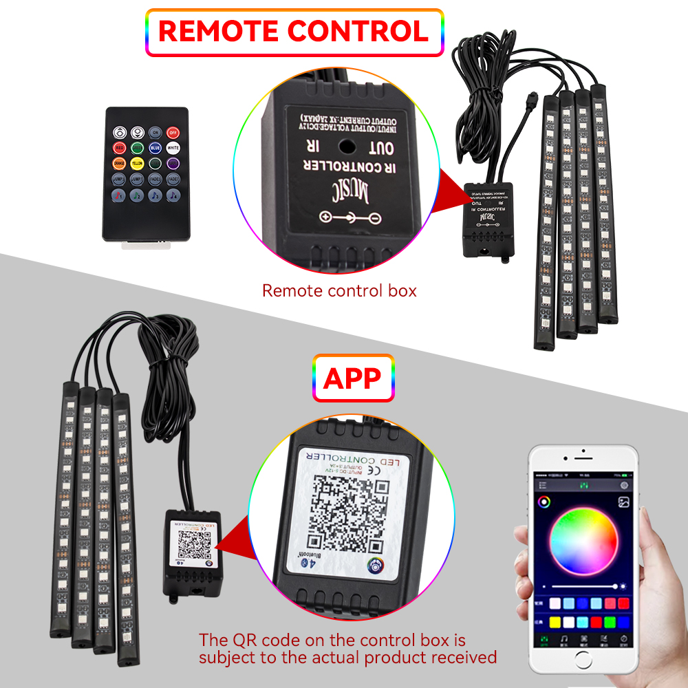 RGB Motorcycle LED Underglow A - Rgb Underglow Strip recensie en prijs