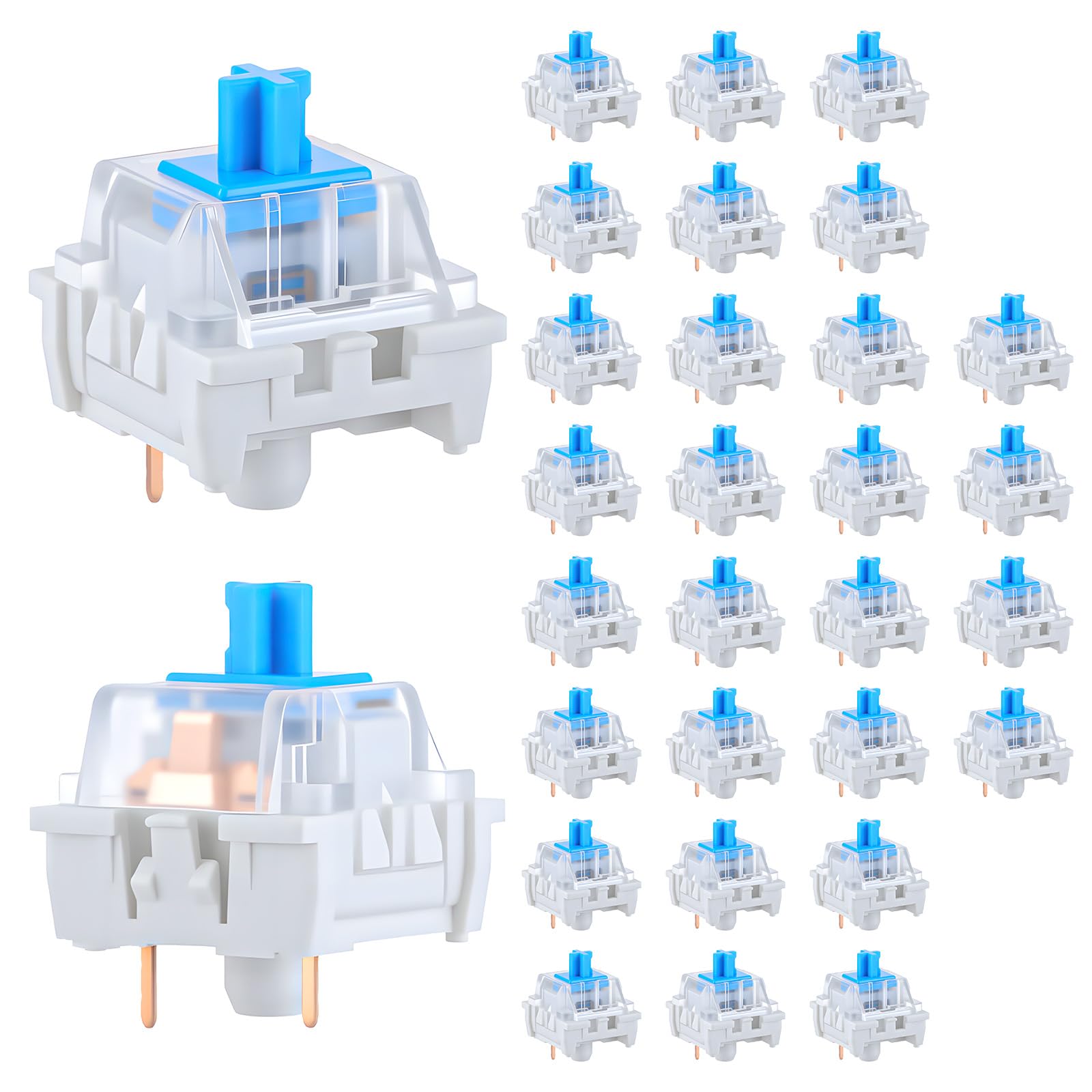 30 stuks mechanische toetsenbo - Gaming Keyboard Blue Switches recensie en prijs