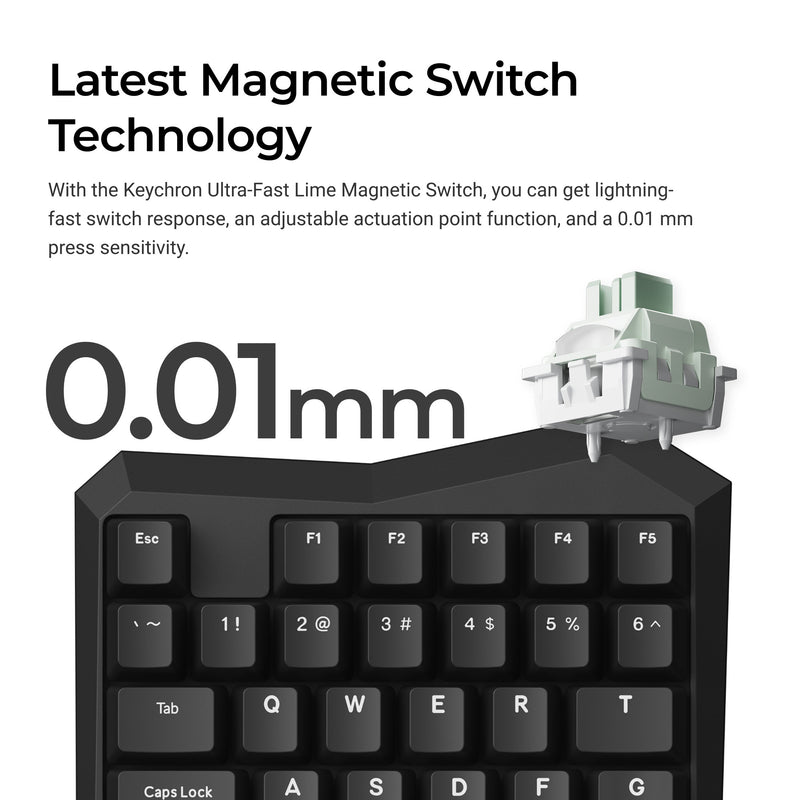 Keychron C0 HE 8K bedraad éénh - Gaming Keyboard 1 Hand recensie en prijs