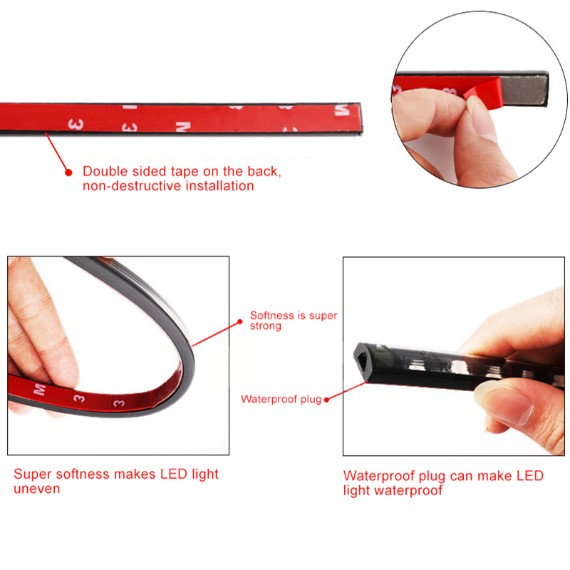 Niscarda 4Pcs 12V IP65 App Con - Rgb Underglow Strip recensie en prijs