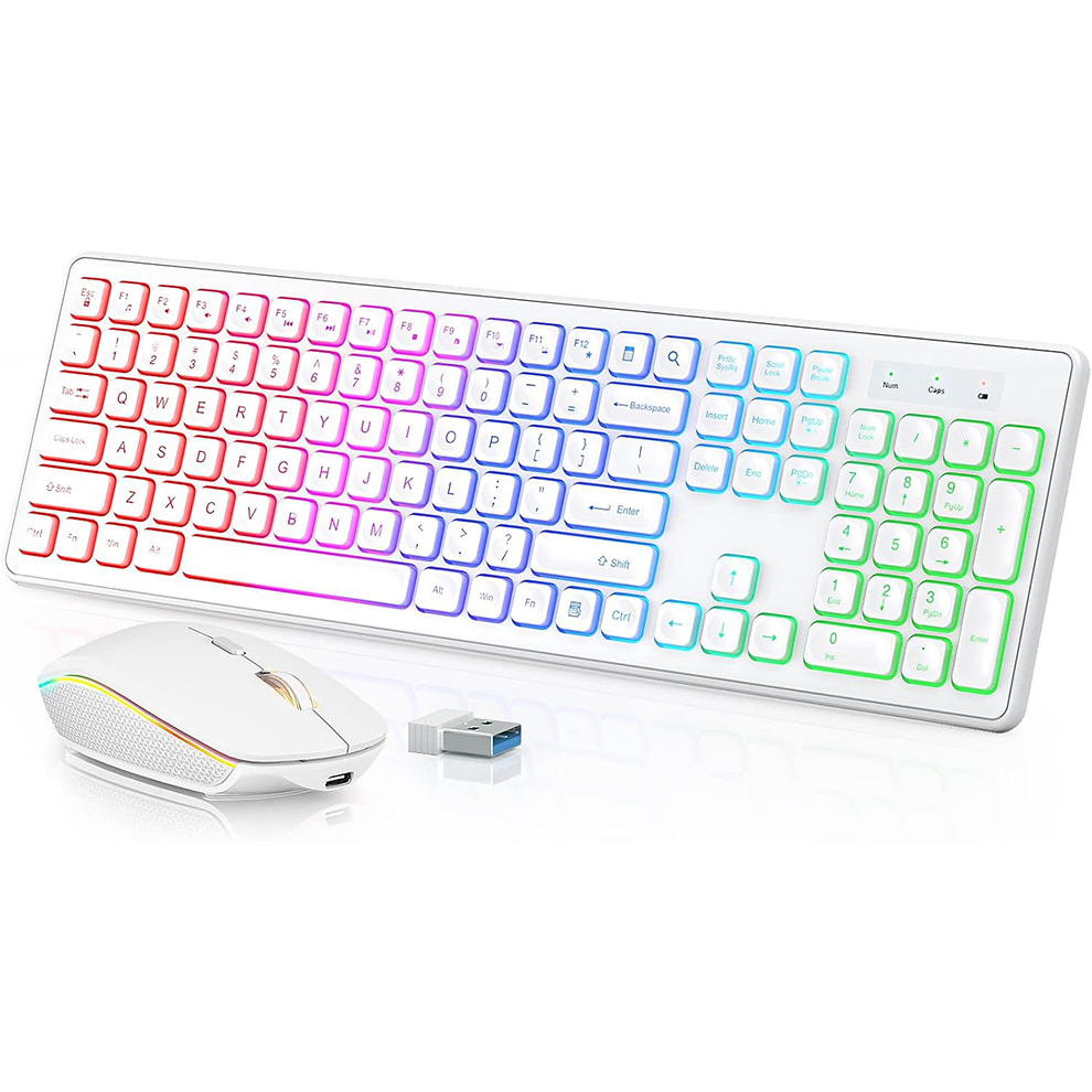 Draadloos toetsenbord en muis  - Gaming Keyboard Mouse Combo recensie en prijs